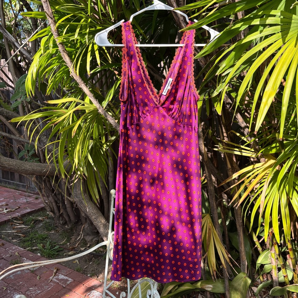 Reformation floral silk dress